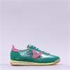 Victoria Saturno Metallic Retro Trainer - Jade